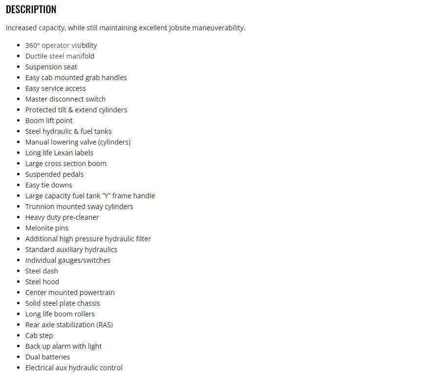 Xtreme MFG XR2034-C Carretillas telescópicas