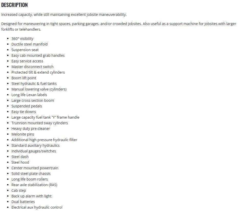 Xtreme MFG XR2042-C Carretillas telescópicas