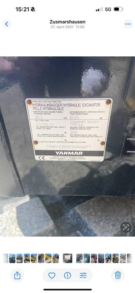 Yanmar VIO80-1A Miniexcavadoras