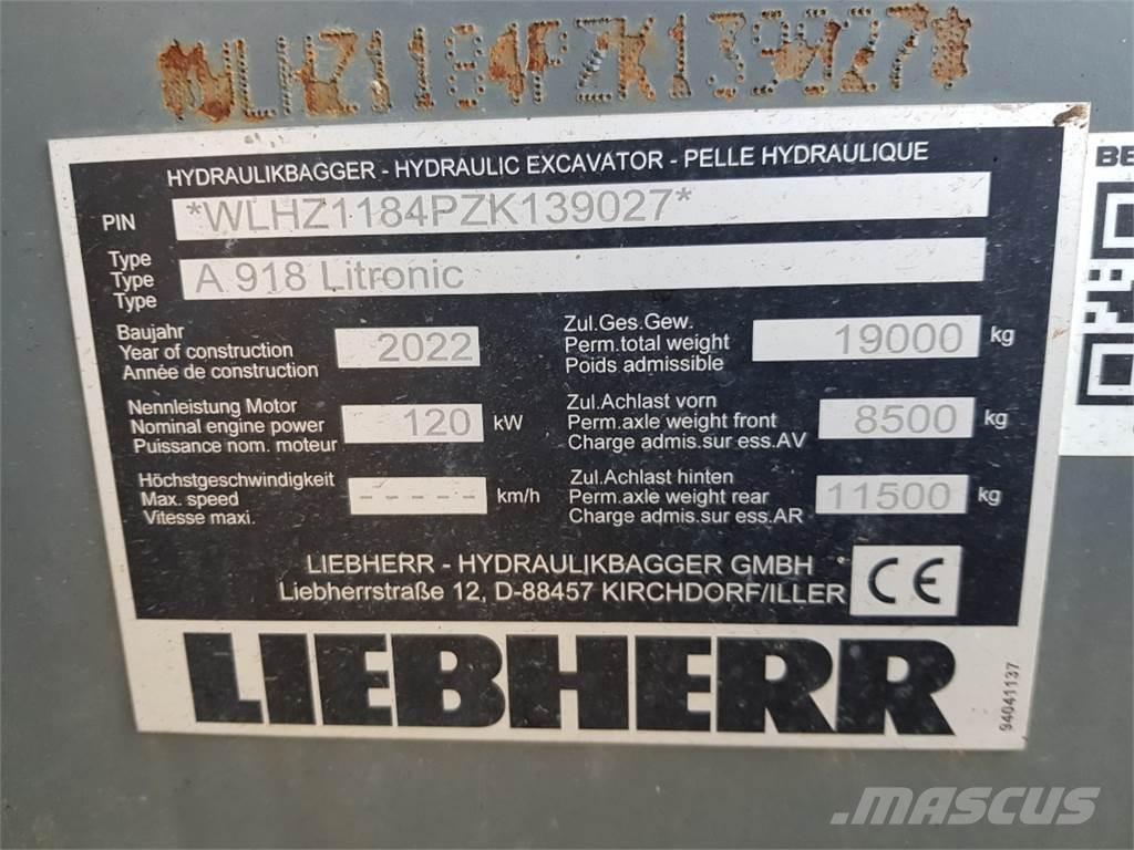 Liebherr A918 Excavadoras de ruedas