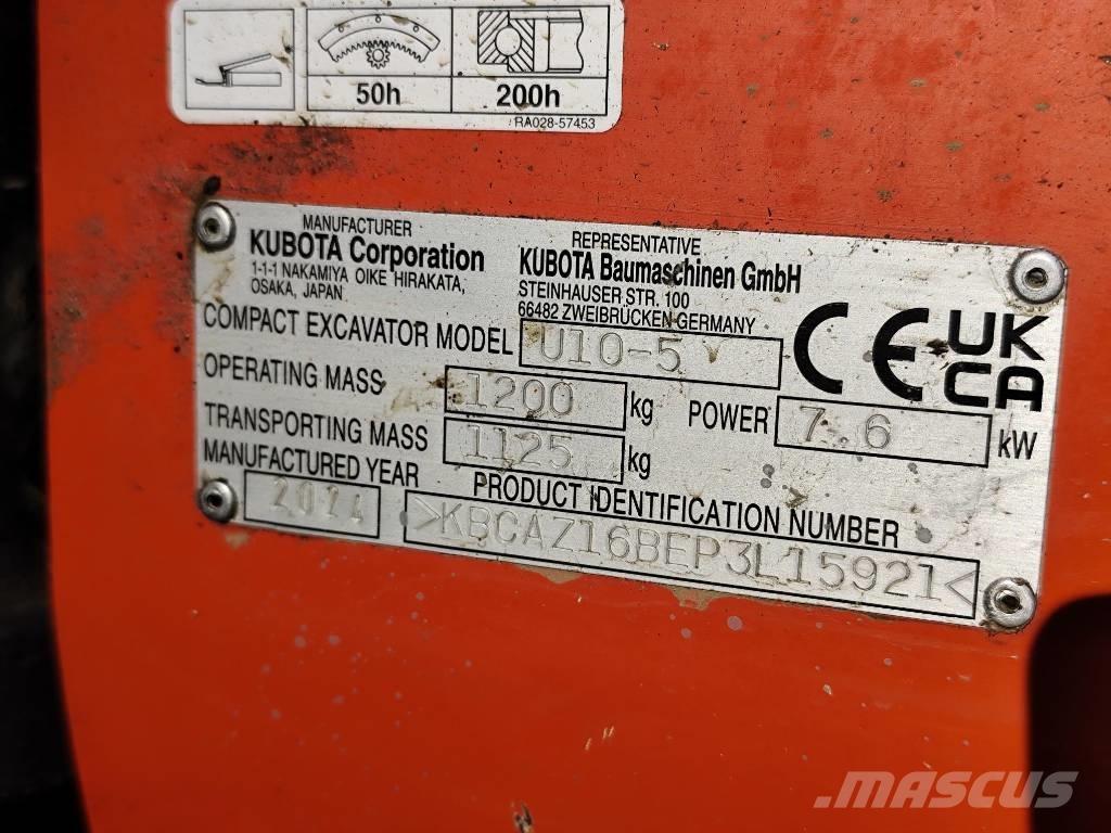 Kubota U 10-5 Miniexcavadoras