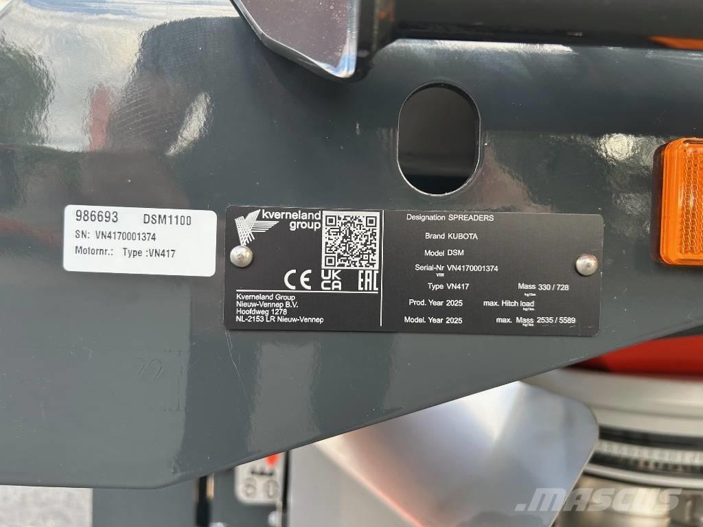 Kubota DSM 1100 Esparcidoras de minerales