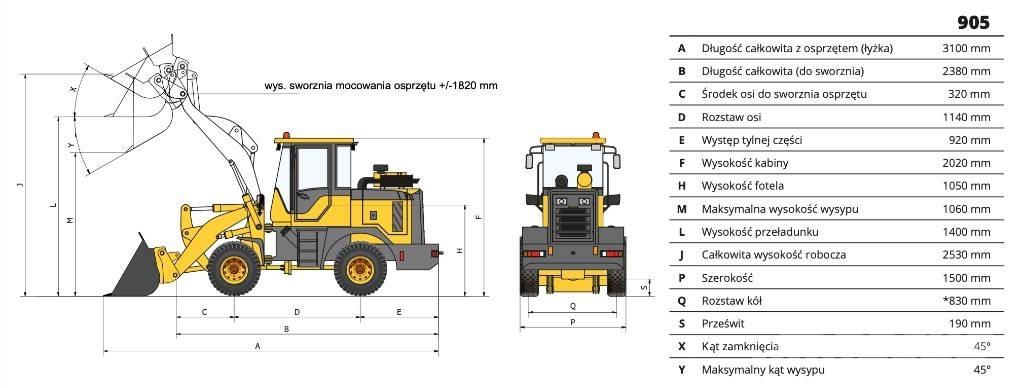 Günstig 905 Manipuladores telescópicos agrícolas