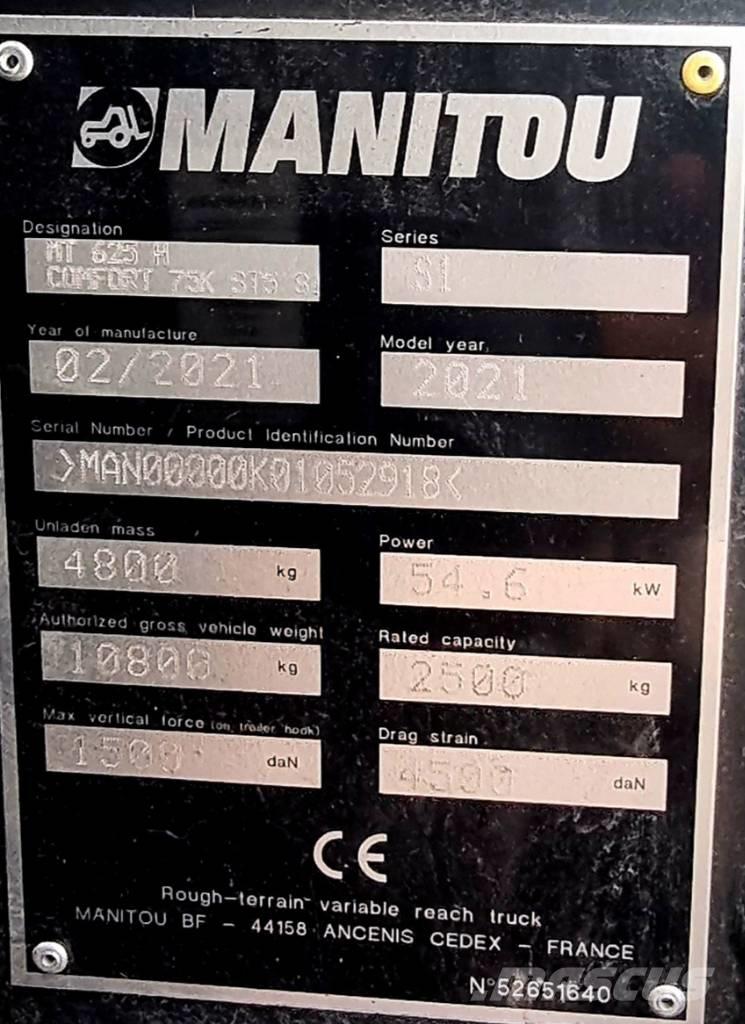 Manitou MT 625 H      (09) Carretillas telescópicas
