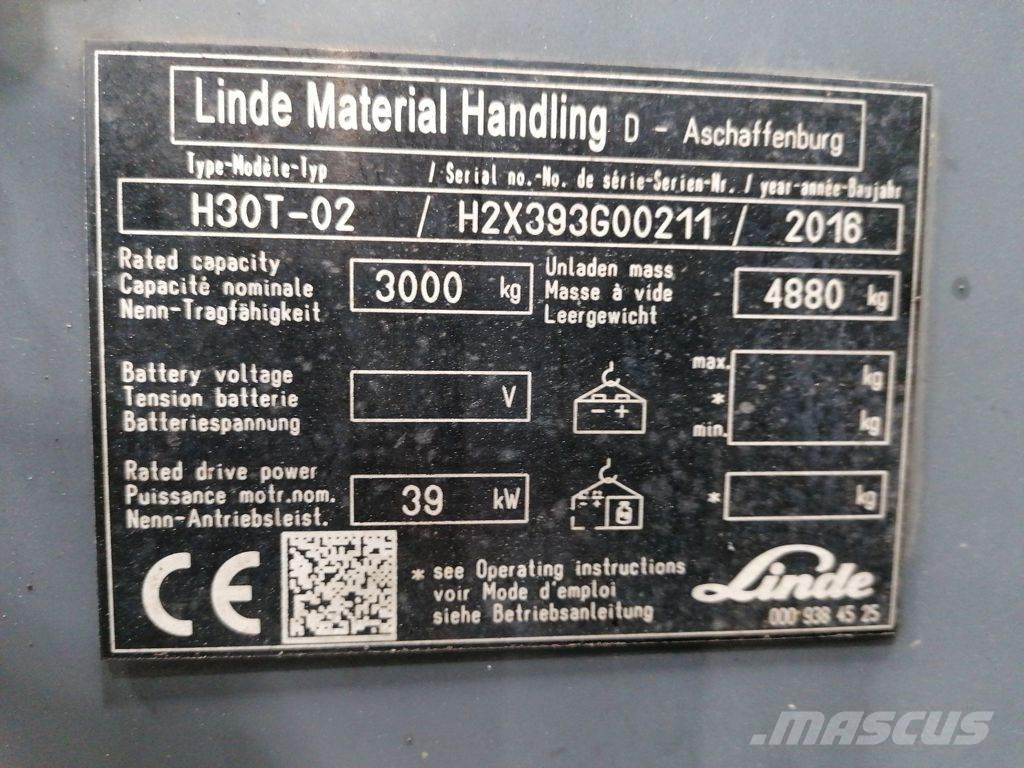 Linde H30T-02 Camiones LPG