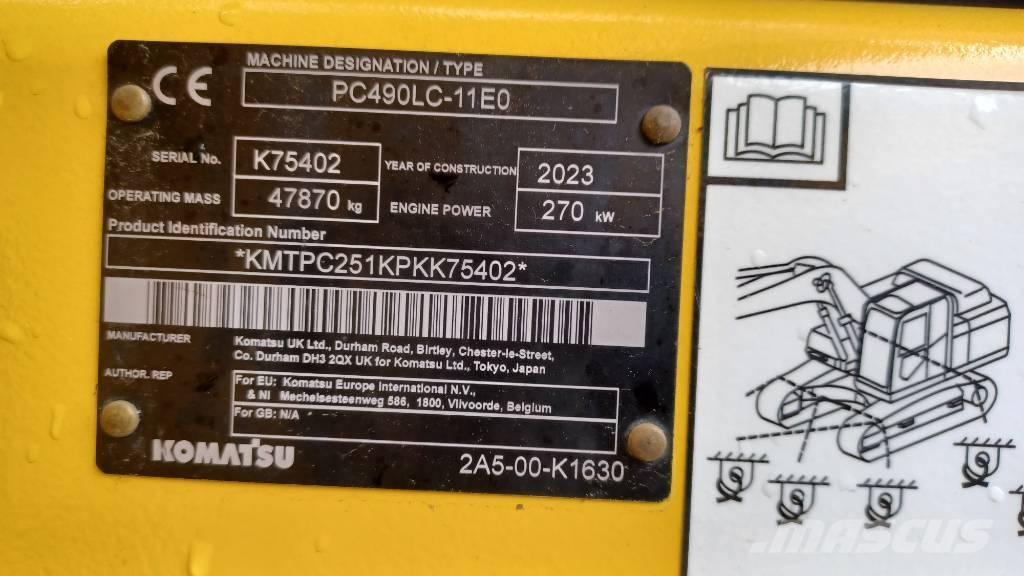 Komatsu PC 490 LC-11 Excavadoras sobre orugas