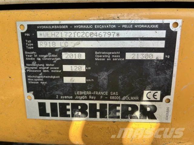 Liebherr R918 LC Excavadoras sobre orugas