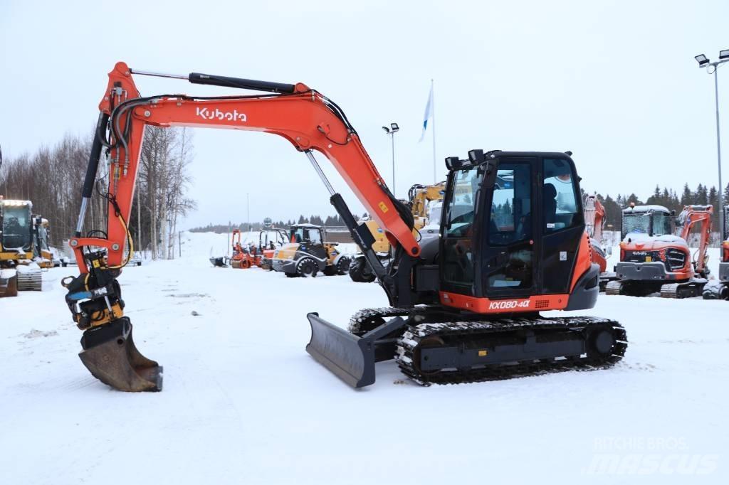 Kubota KX080-4a Miniexcavadoras