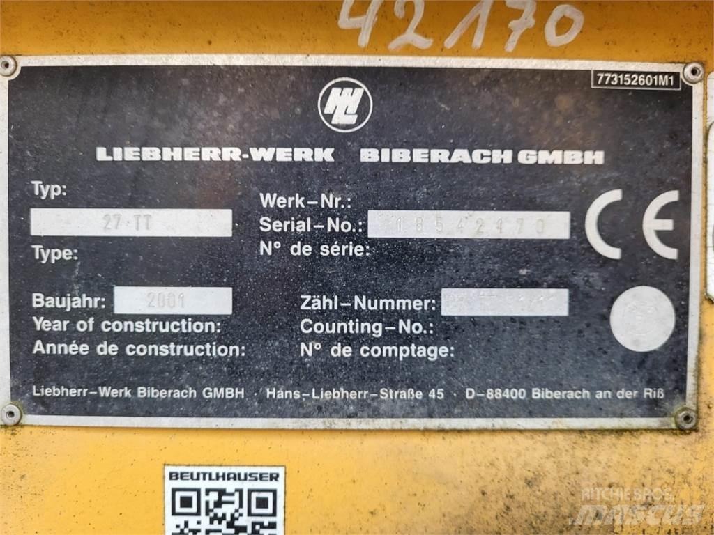 Liebherr 27TT Grúas torre