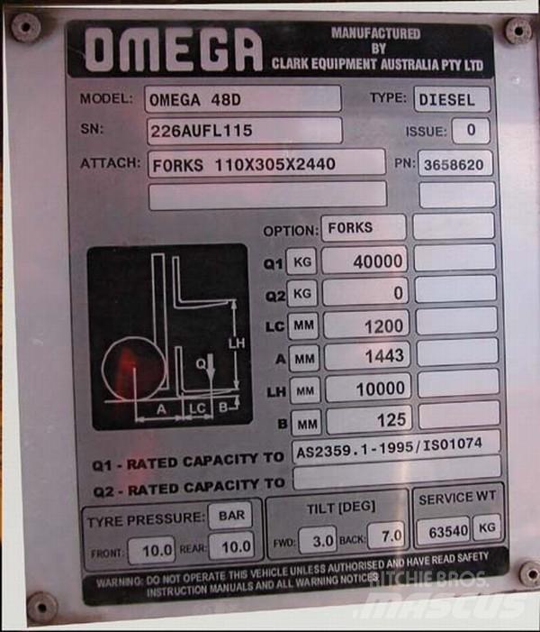 Omega Omega	48D FLT Montacargas para contenedores