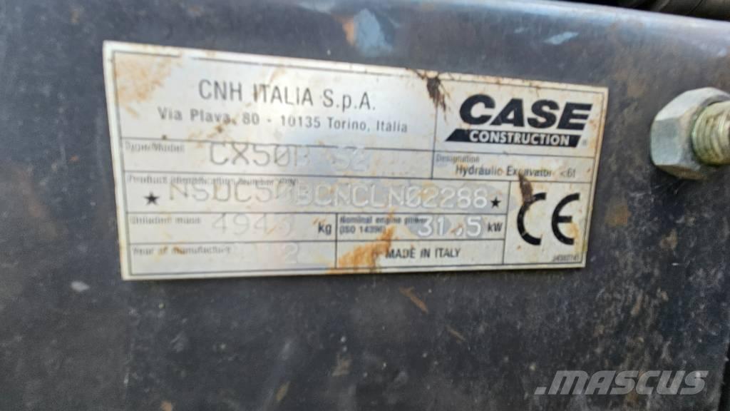 CASE CX50B Miniexcavadoras