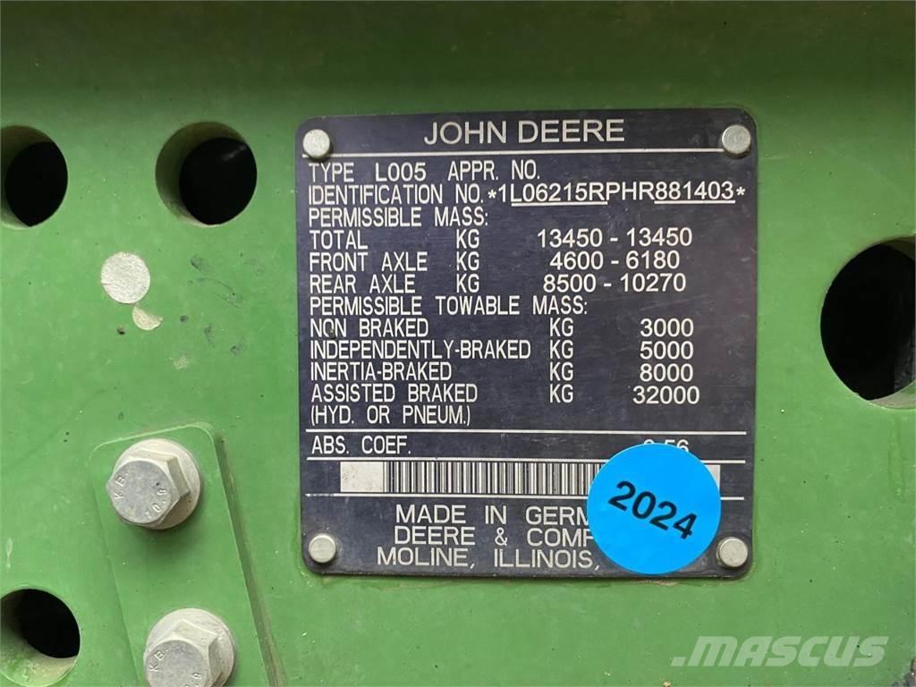 John Deere 6215R Tractores