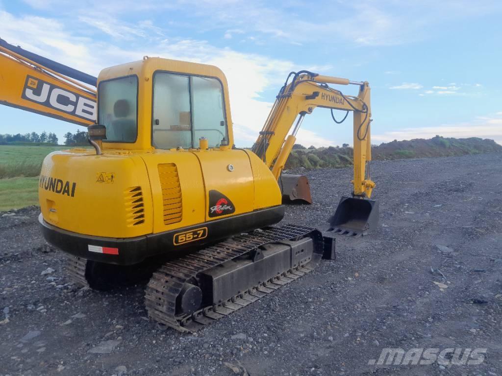Hyundai R55-7 Excavadoras sobre orugas