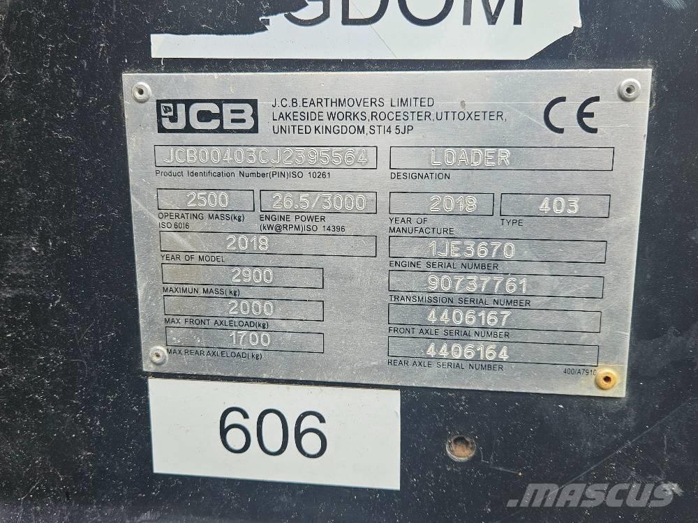 JCB 403 Minicargadoras