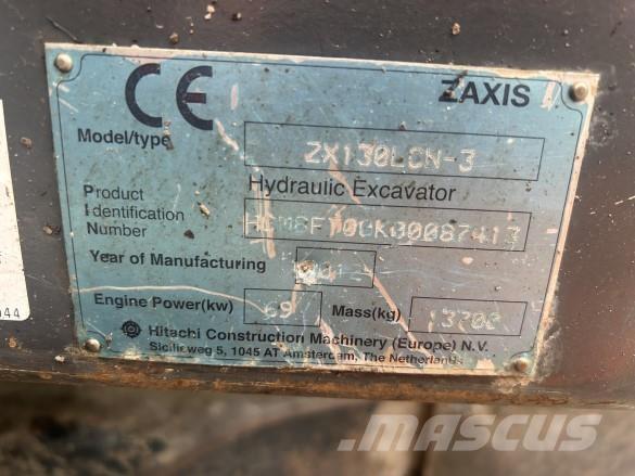 Hitachi ZX130 - 3 Excavadoras sobre orugas