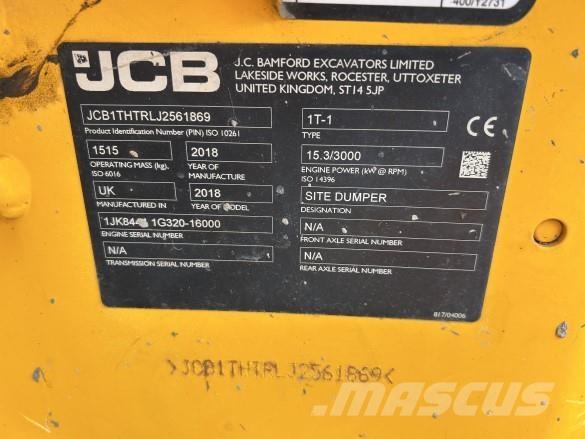 JCB DUMPER 1T-1 Vehículos compactos de volteo