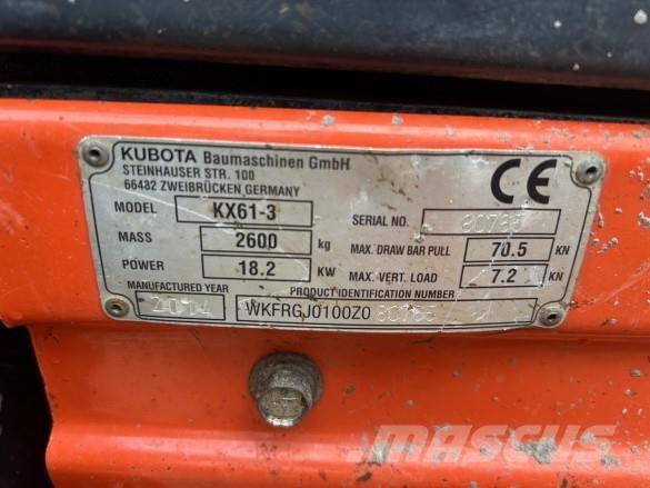 Kubota KX61-3 Otros