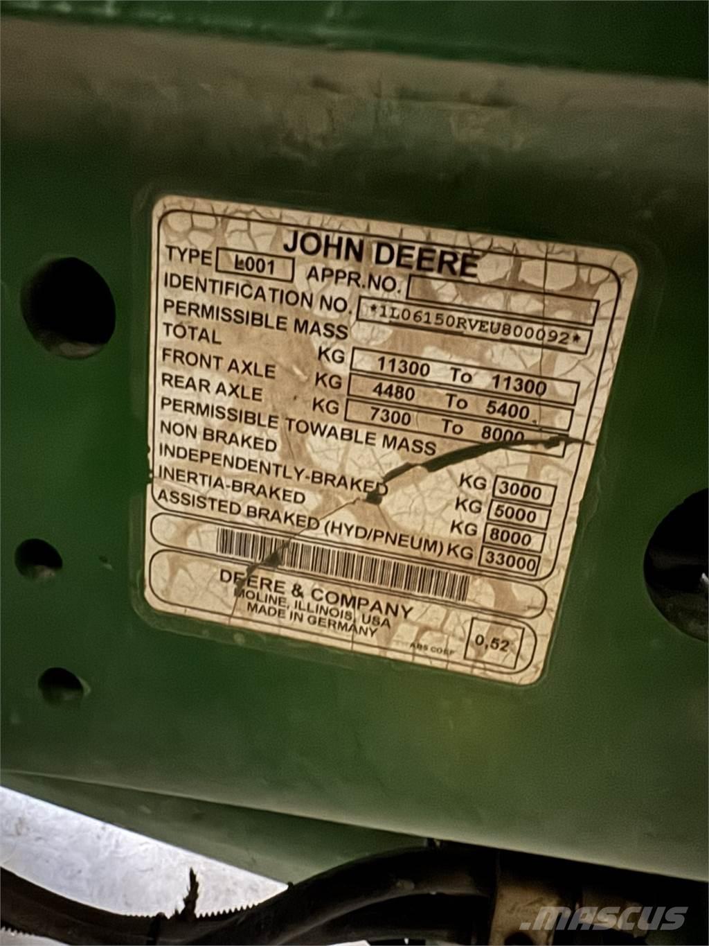 John Deere 6150R Tractores