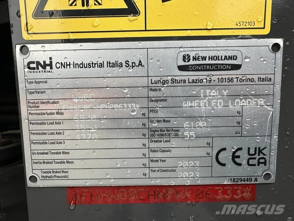 New Holland W 80 C Cargadoras multifunción
