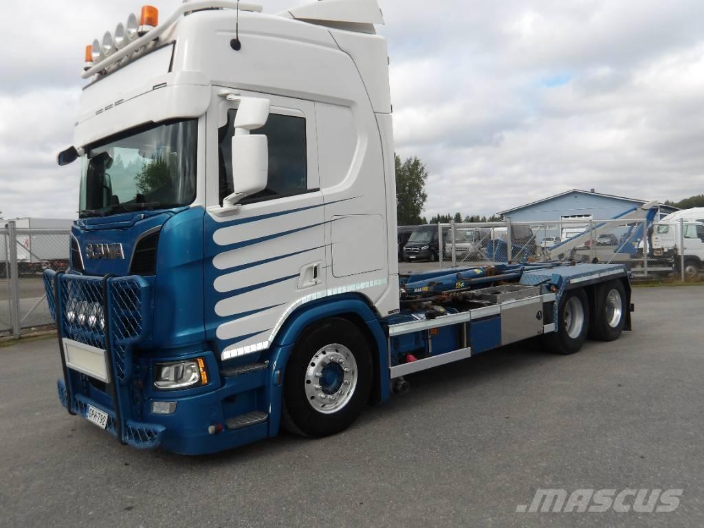 Scania R580 6x2 Camiones elevadores de gancho