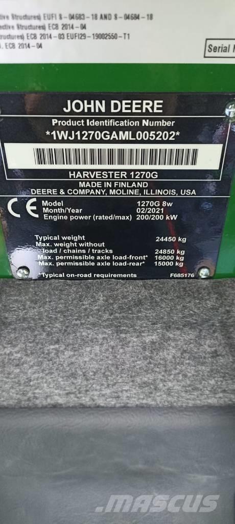 John Deere 1270 G Cosechadoras