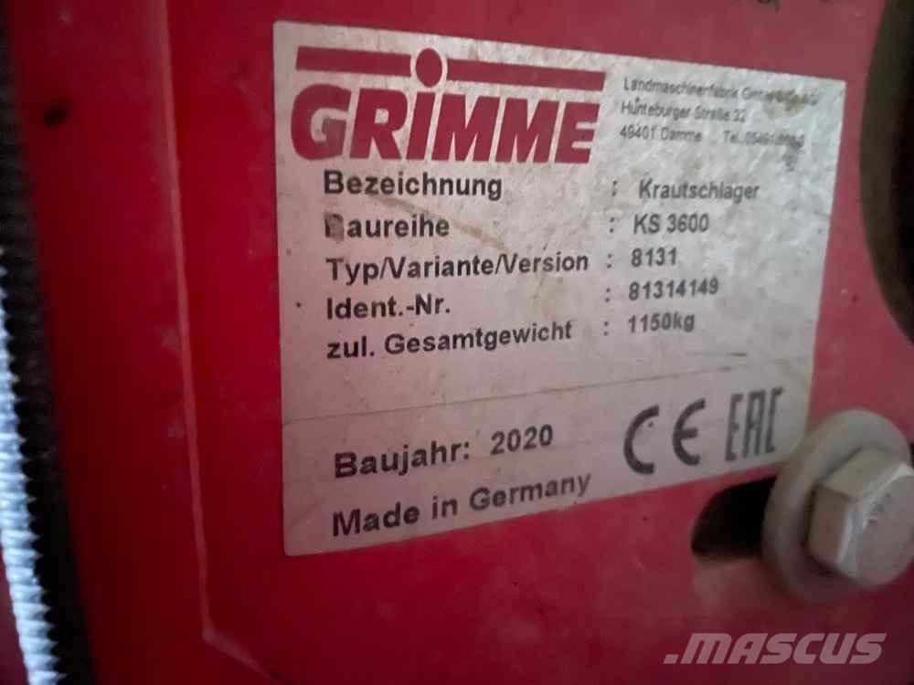 Grimme KS 3600 Equipo para papas - Otros