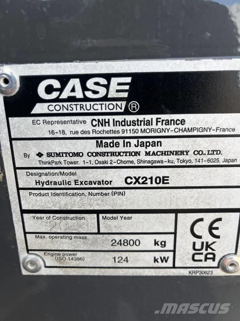 CASE CX 210 E Excavadoras sobre orugas
