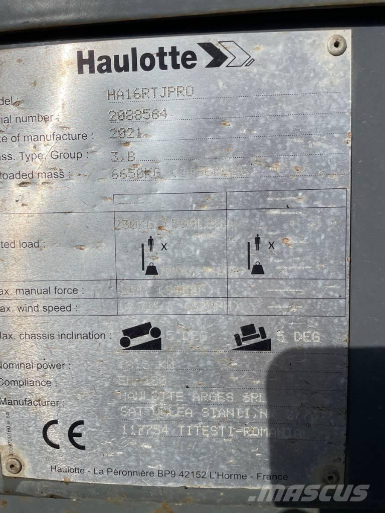 Haulotte HA16RTJ PRO Plataforma elevadora autopropulsada