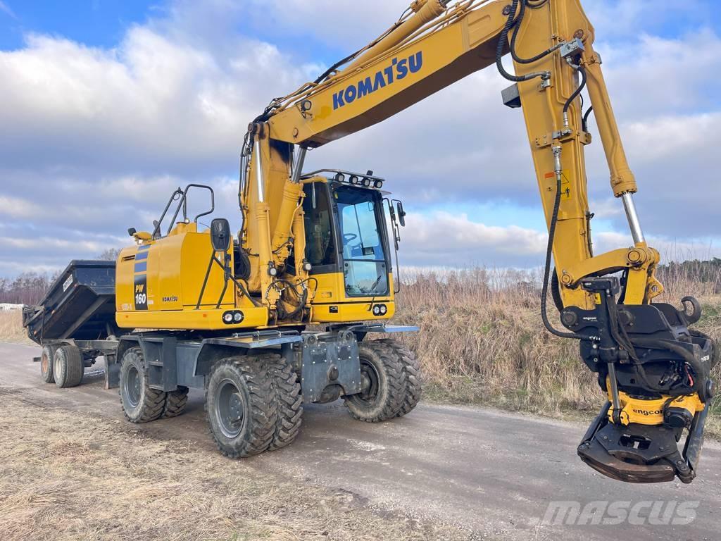 Komatsu PW 160 Excavadoras de ruedas