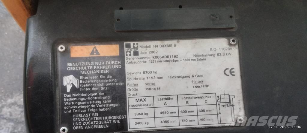 Hyster H4.00XMS-6 Camiones LPG