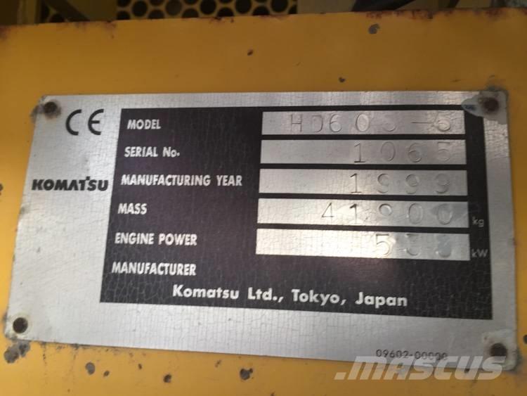 Komatsu HD 605-5 Camiones de volteo rigidos