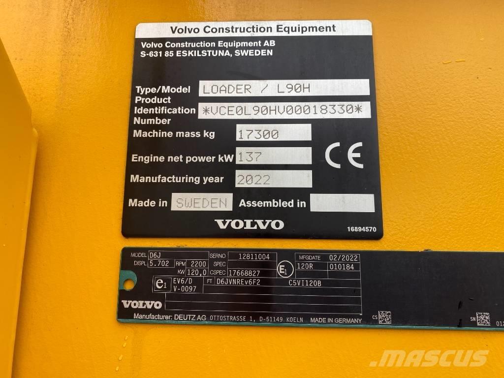 Volvo L90H  / L 90 H Cargadoras sobre ruedas