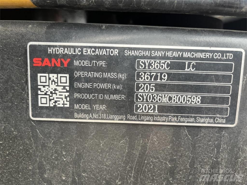 Sany SY365C Excavadoras sobre orugas