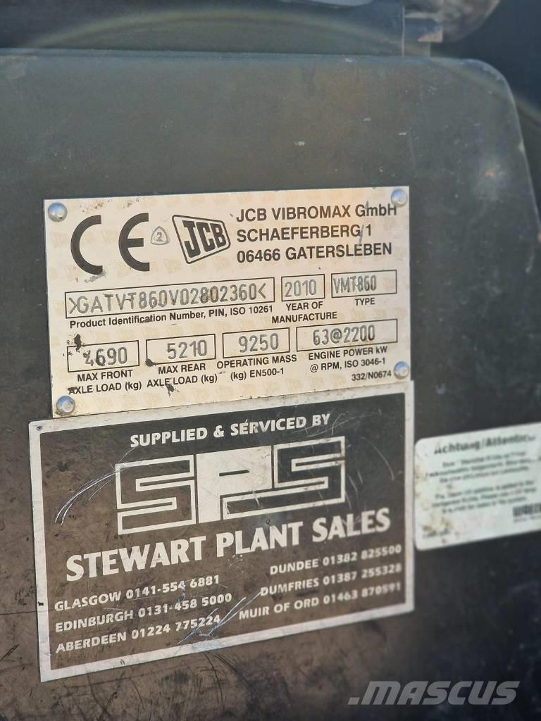 JCB Vibromax VMT 860 Rodillos de doble tambor