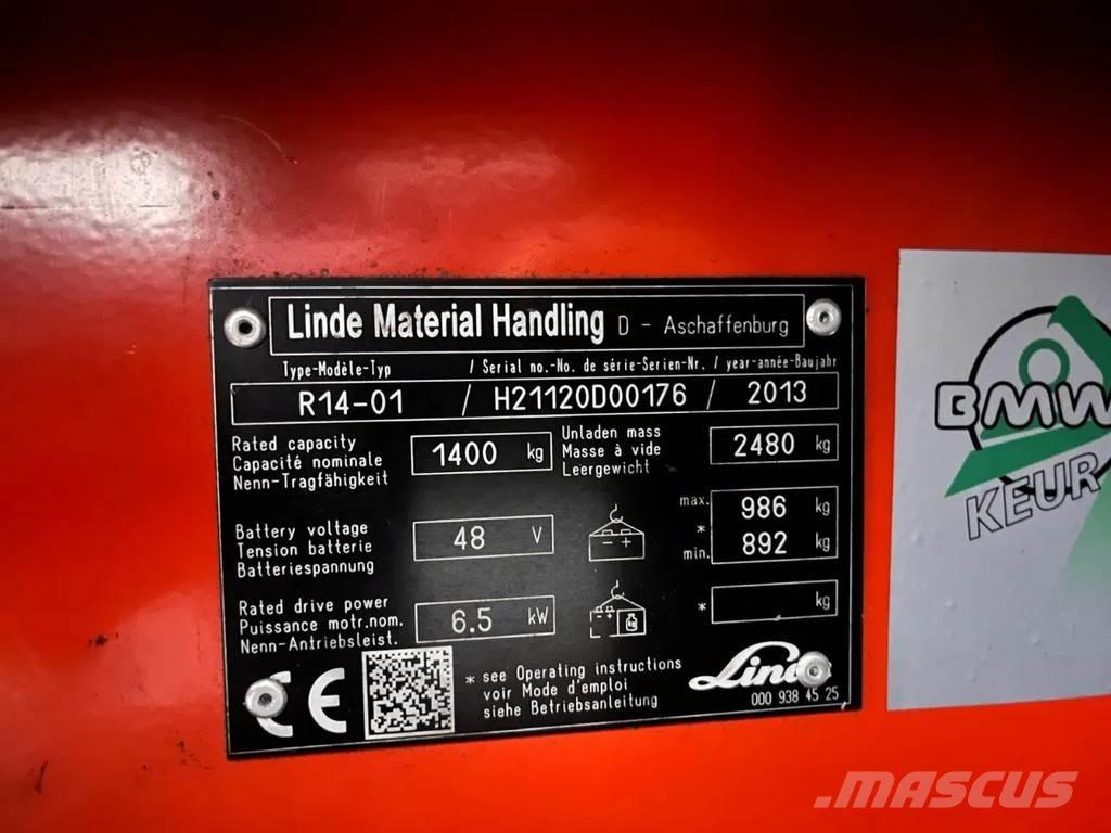 Linde R14-01 Montacargas de alcance de gran altura