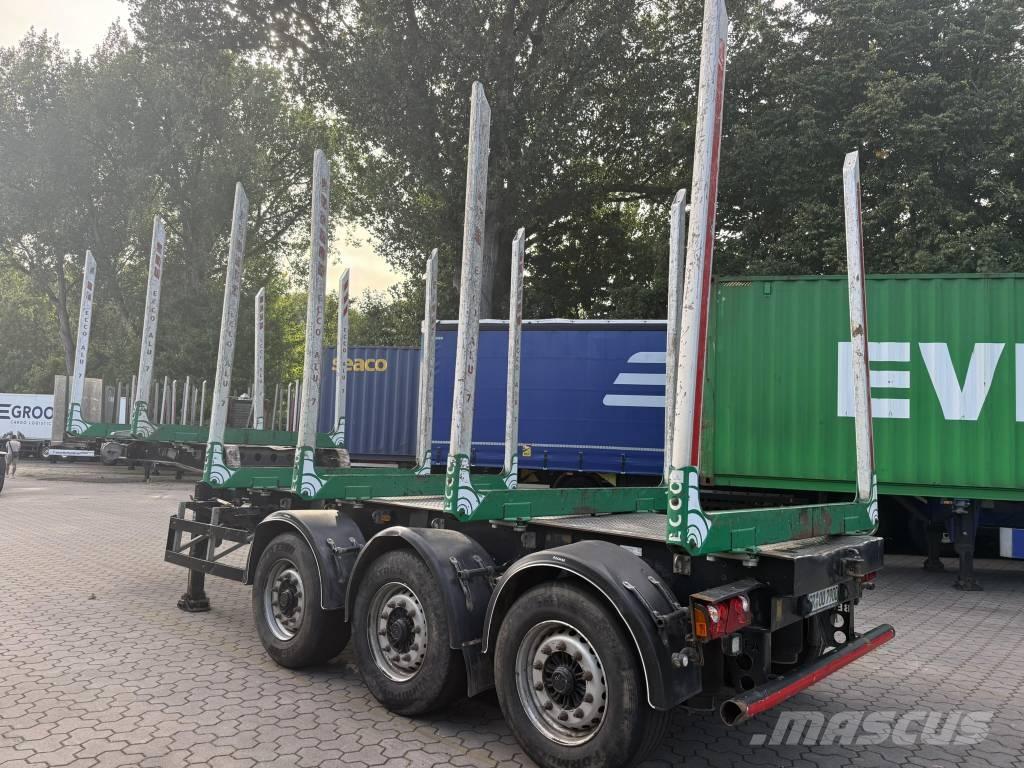 BEFA Sattel Anhänger Semirremolque de transporte de madera