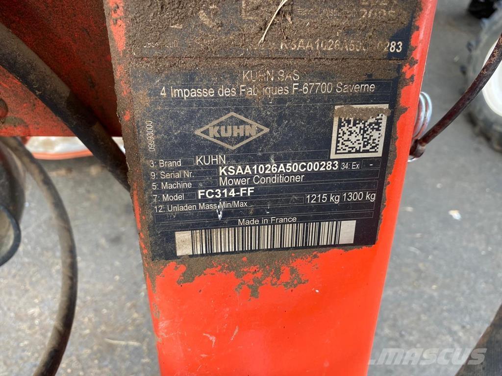 Kuhn FC 314 FF Corta-césped delanteros y traseros