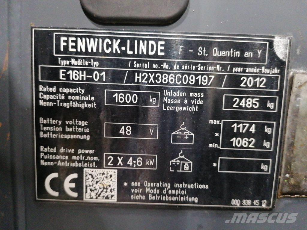 Linde E16H-01 Carretillas de horquilla eléctrica