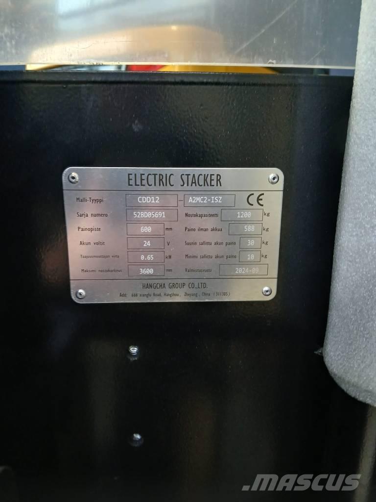 Hangcha CDD12 - LI-ION Montacargas manual