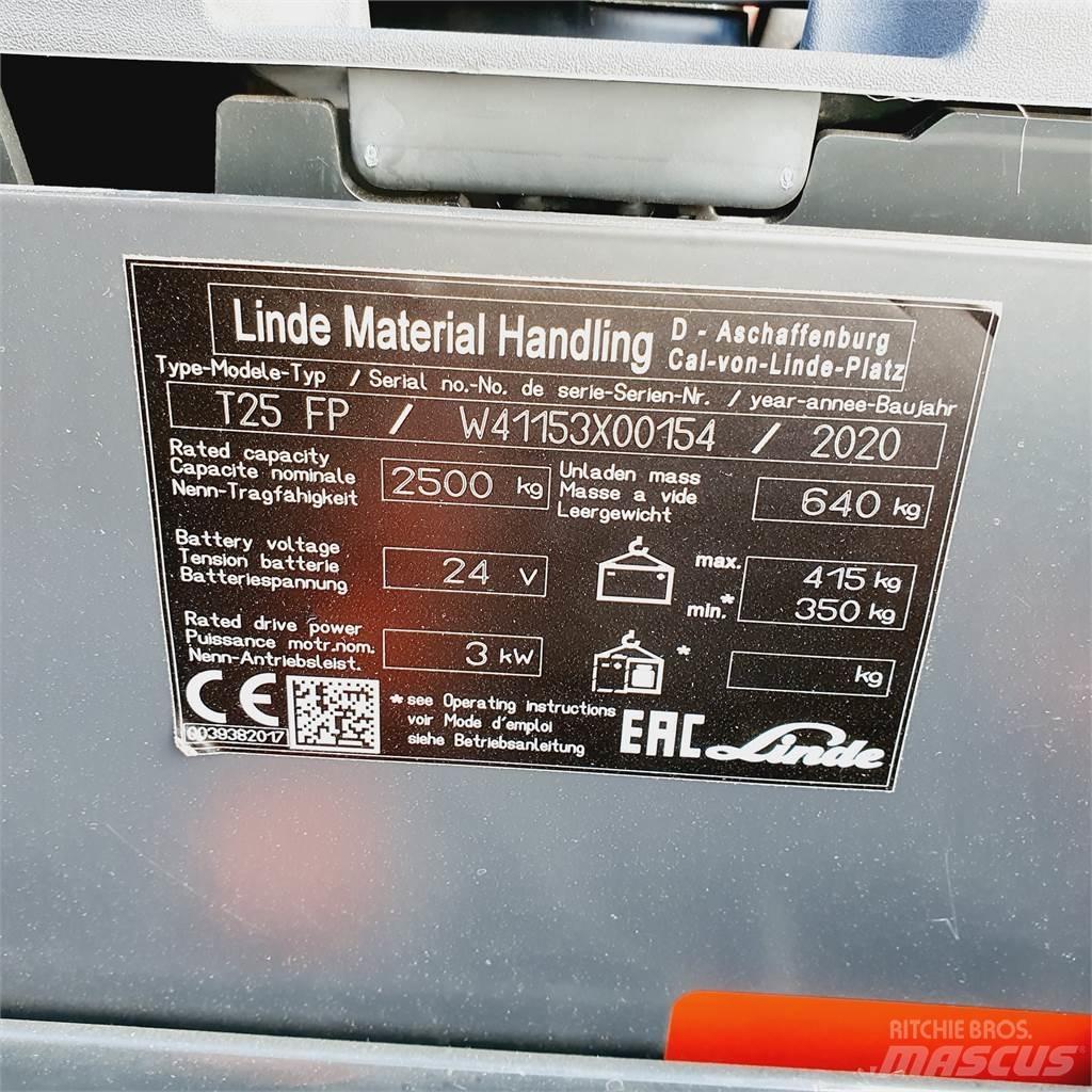 Linde T25FP Montacargas de baja elevación