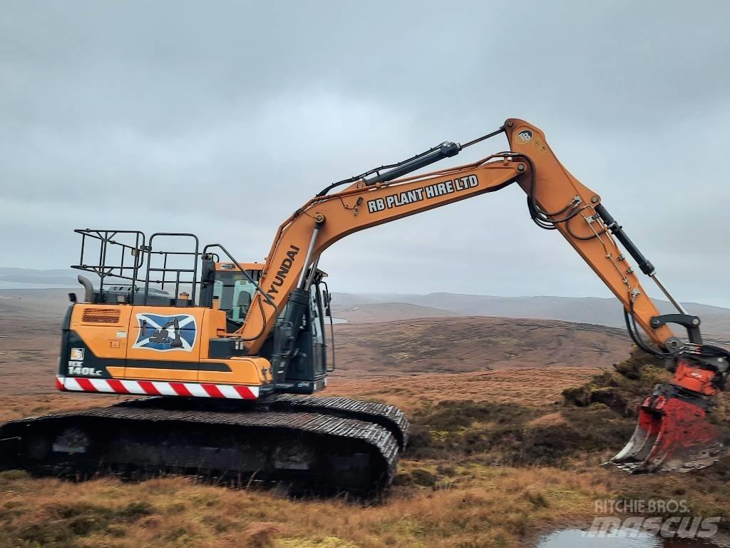 Hyundai HX140Lc Excavadoras sobre orugas