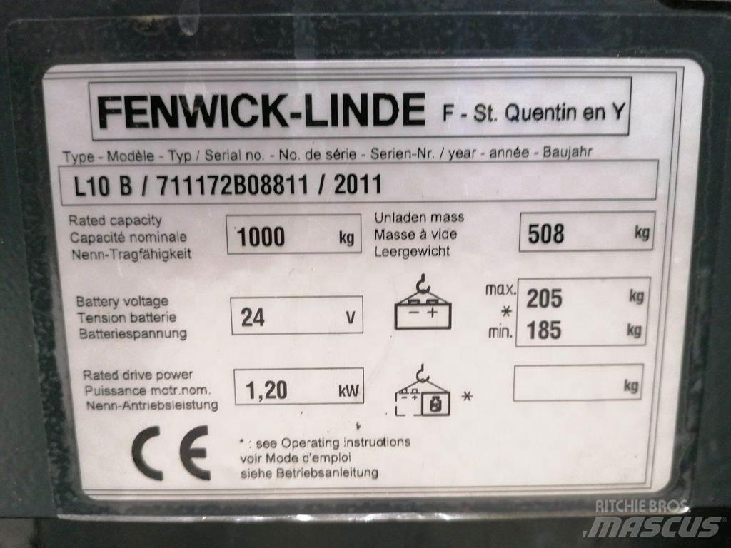 Linde L10B Montacargas manual