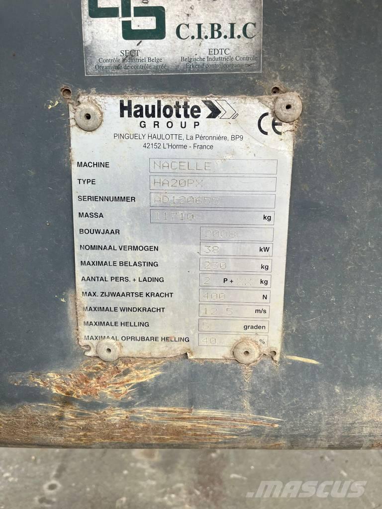 Haulotte HA 20 PX Plataformas con brazo de elevación manual
