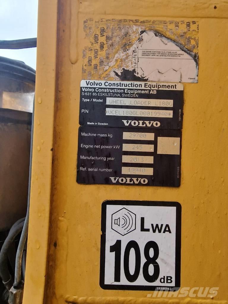 Volvo L180G Bj 2013' Cargadoras sobre ruedas
