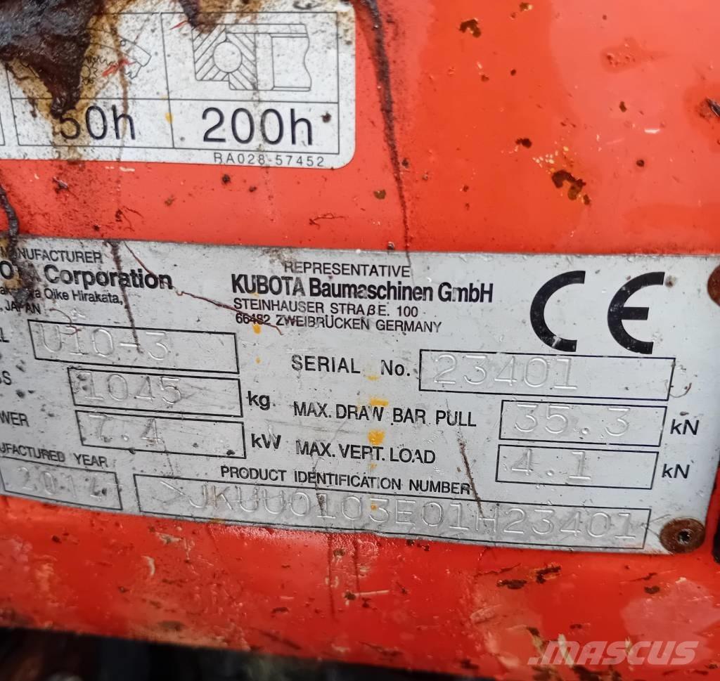 Kubota U 10-3 Miniexcavadoras