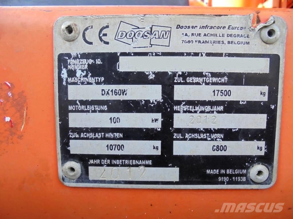 Doosan DX 160 W Excavadoras de ruedas
