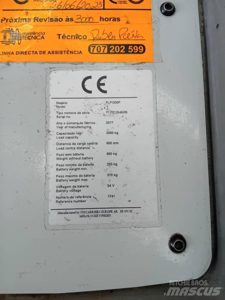 Atlet PLP-200 Montacargas de baja elevación