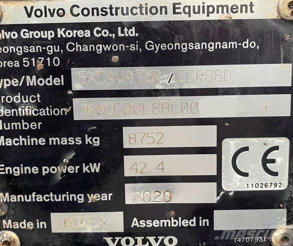Volvo ECR 88 D PRO Excavadoras 7t - 12t
