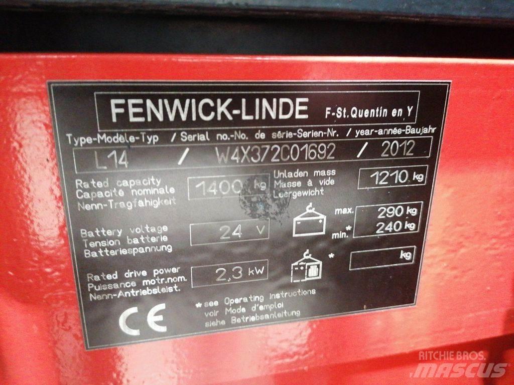 Linde L14 Montacargas manual