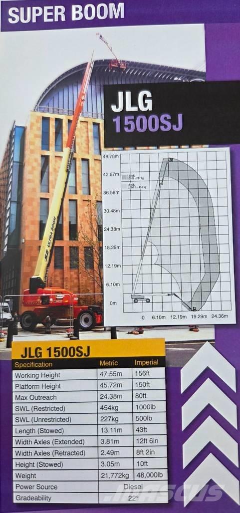 JLG 1500 SJ Plataformas con brazo de elevación telescópico